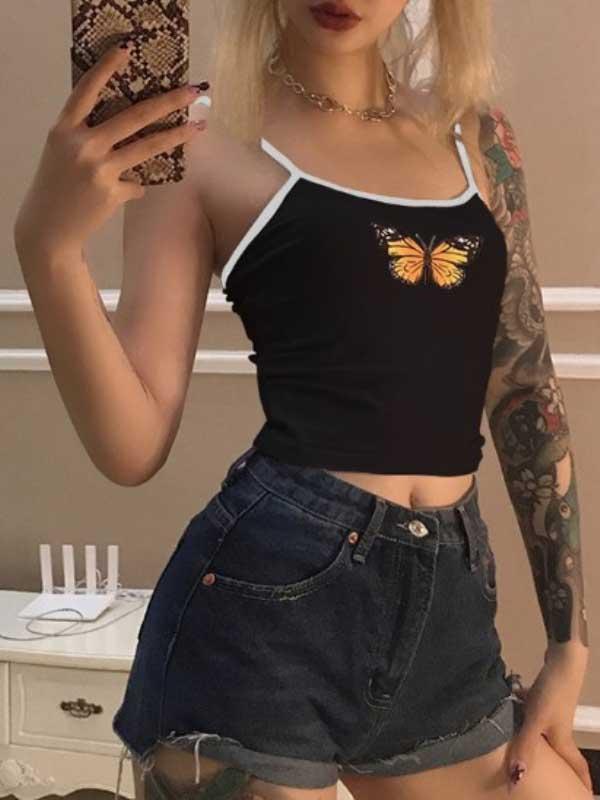 Butterfly print camisole