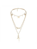 Vintage Rose Butterfly Butterfly Necklace