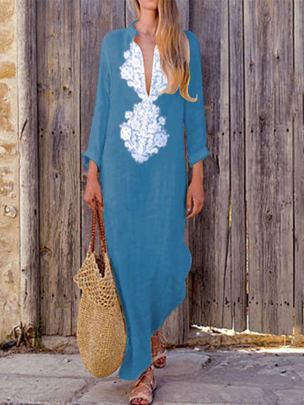 Women Bohemian Casual Print Dress