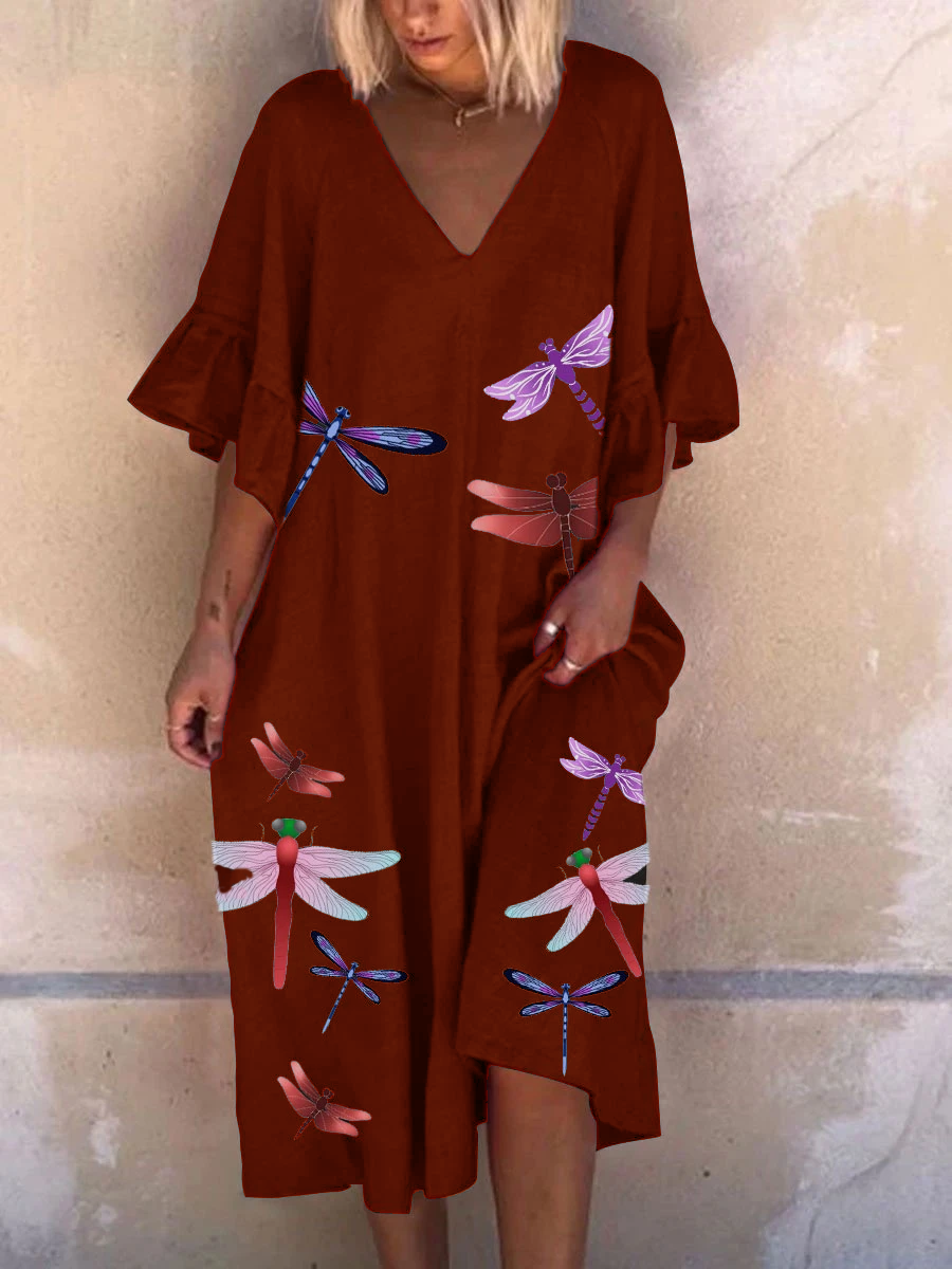 Printed Loose Dress