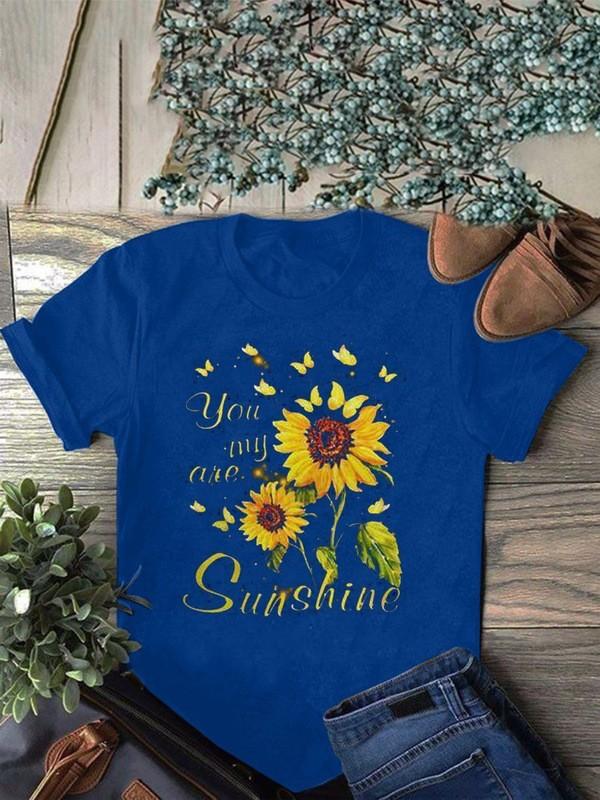 you my are printed short sleeve t-shirt
