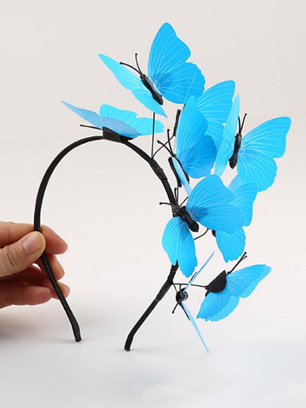 Color butterfly headband
