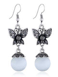 Bohemian butterfly crystal earrings