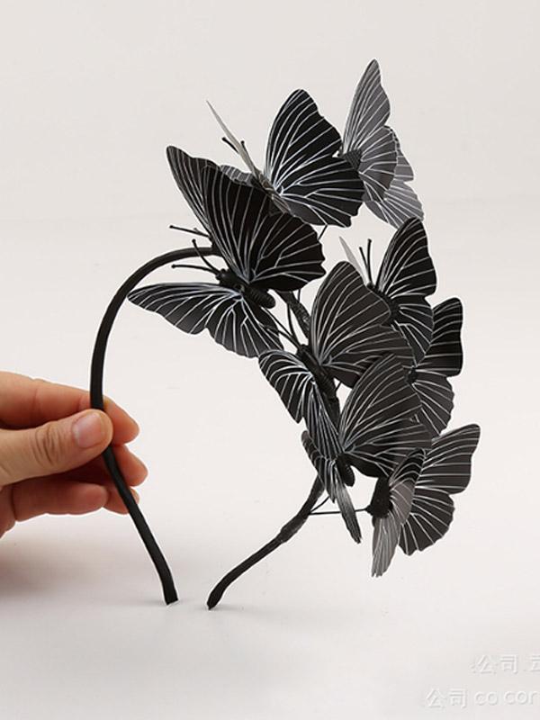 Color butterfly headband