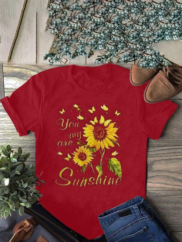 you my are printed short sleeve t-shirt